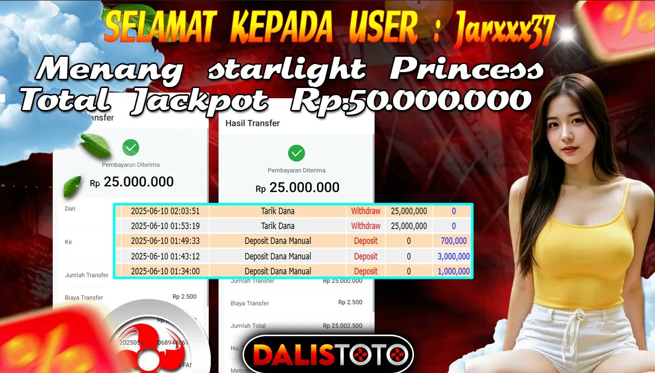 Kemenangan Slot Starlight Princess